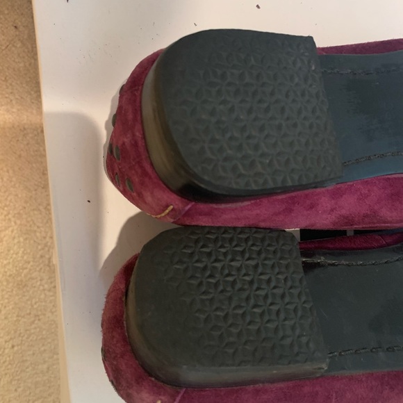 Leather burgundy shoes - Picture 8 of 12